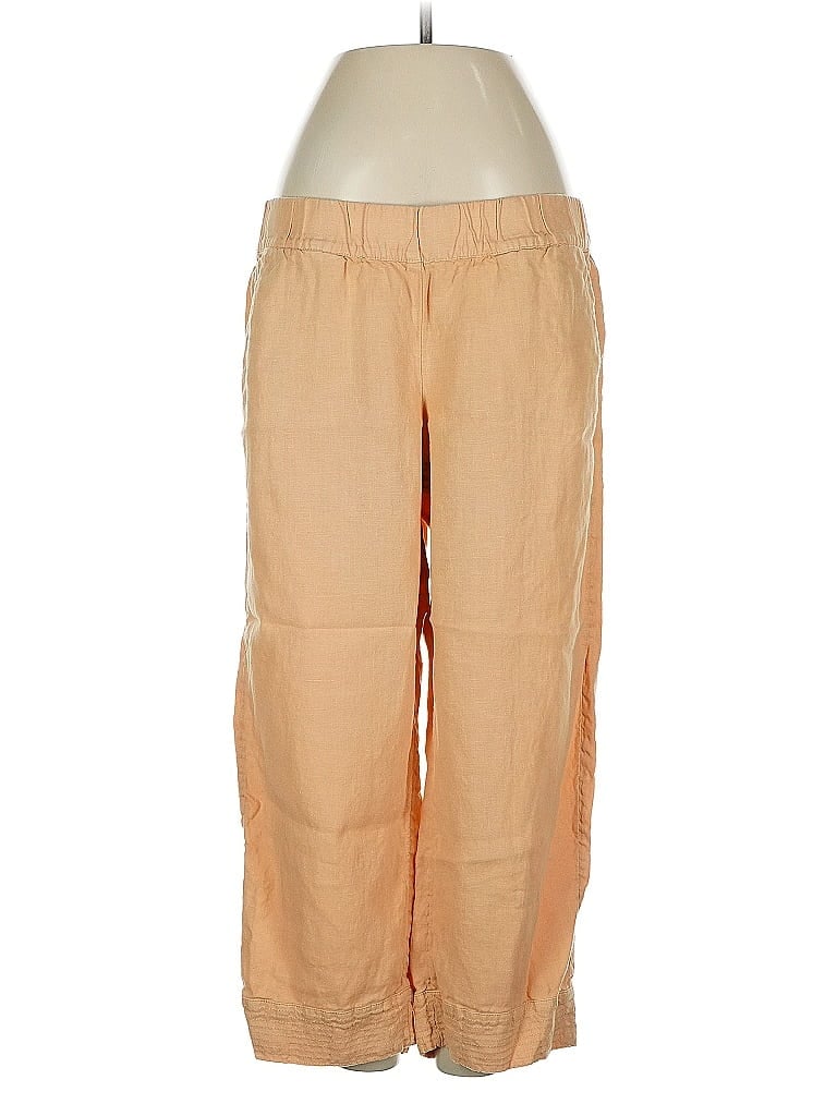 Pre-owned Purejill Linen Pants In Brown