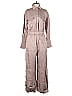 Nicholas 100% Viscose Metallic Brown Jumpsuit Size 4 - photo 1