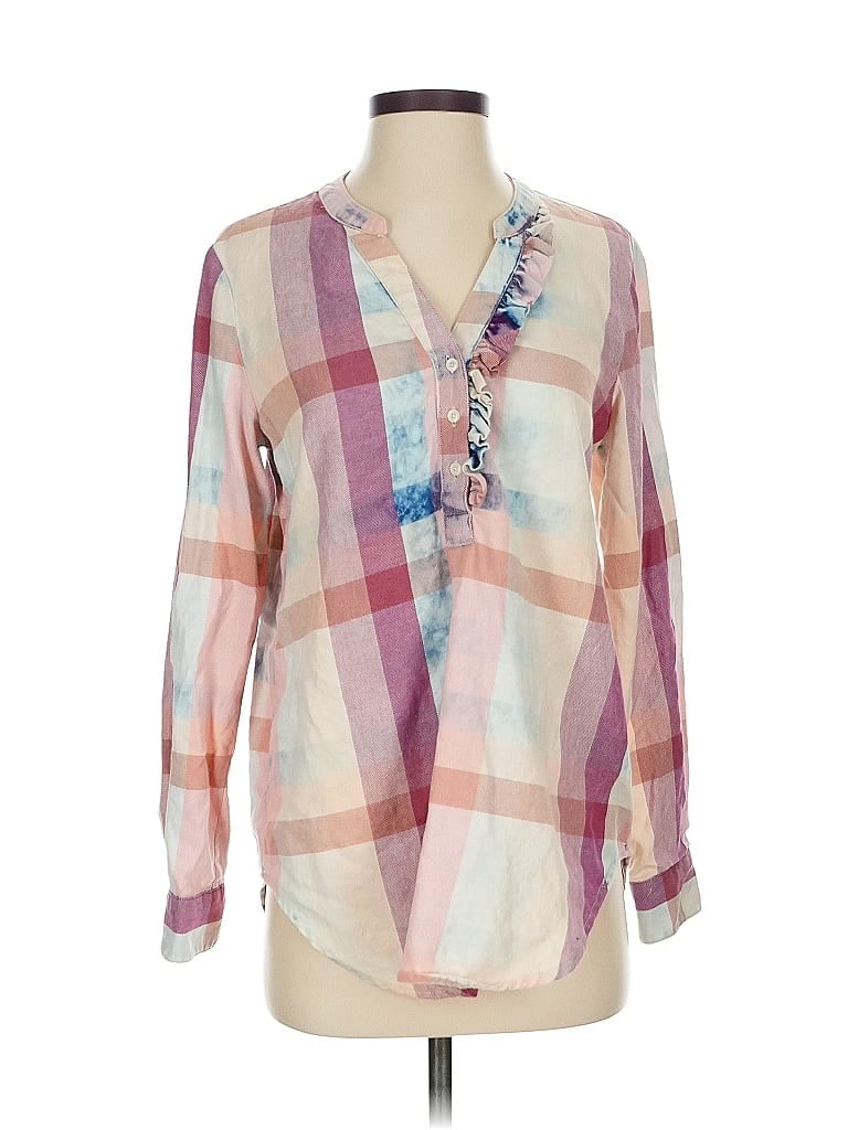 Pre-owned Isabella Sinclair Long Sleeve Blouse In Pink