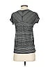 Athleta Stripes Gray Short Sleeve T-Shirt Size XXS - photo 2
