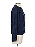 Berenice 100% Viscose Blue 3/4 Sleeve Button-Down Shirt Size L (estimated) - photo 4