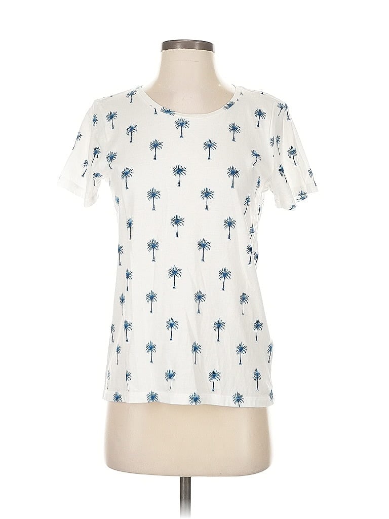 Pre-owned J.crew Collection Short Sleeve T-shirt In White