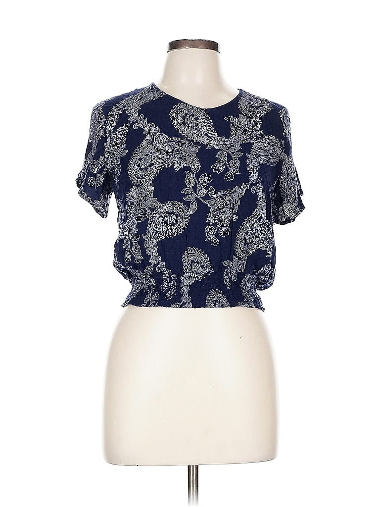 Pre-owned Paper Crane Short Sleeve T-shirt In Blue