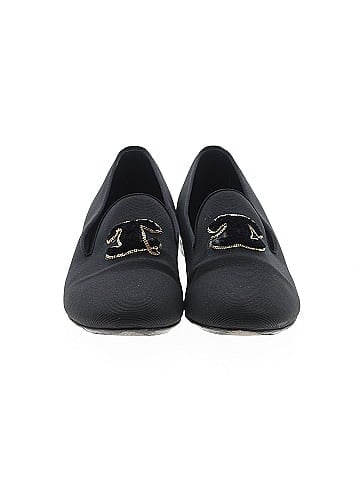Chanel Grosgrain Fabric CC Moccasin Loafers (view 2)