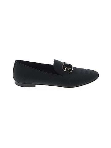 Chanel Grosgrain Fabric CC Moccasin Loafers (view 1)