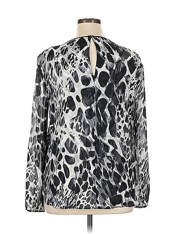 St. John Long Sleeve Silk Top (view 2)