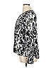 St. John Animal Print Silver Gray Long Sleeve Silk Top Size 16 - photo 5