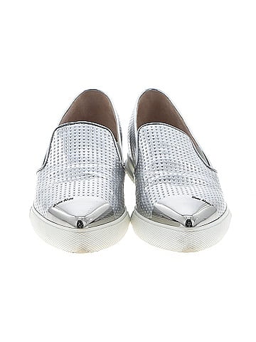 Miu Miu  Metallic Leather Cap-Toe Sneakers (view 2)