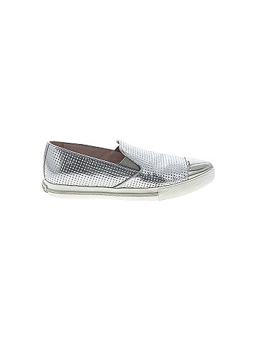 Miu Miu  Metallic Leather Cap-Toe Sneakers (view 1)