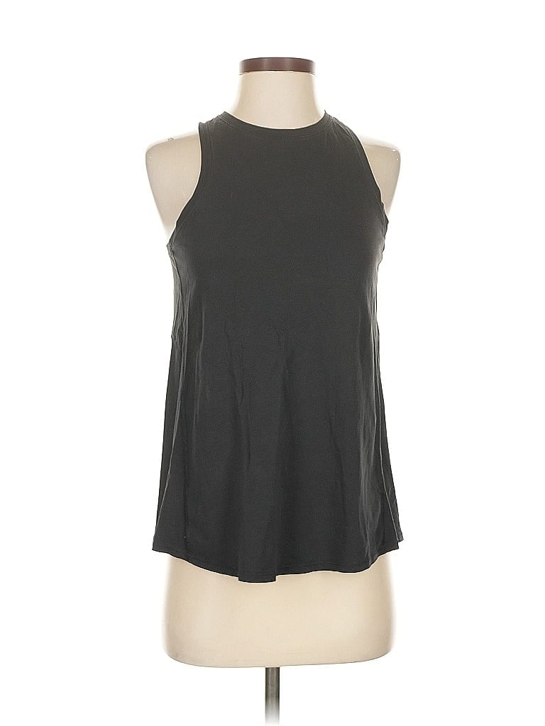 Pre-owned Lululemon Athletica Tank Top Black Halter Neckline Tops