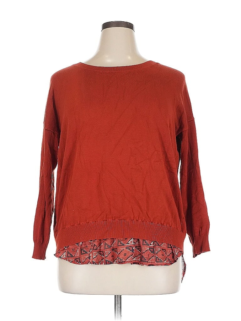 Pre-owned New Directions Pullover Sweater In Orange