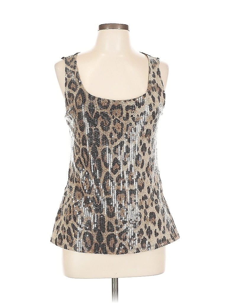 INC INTERNATIONAL CONCEPTS Pre-owned Tank Top Brown Strapless Neckline Tops