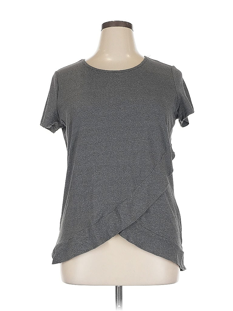 Pre-owned Unbranded Short Sleeve T-shirt In Gray