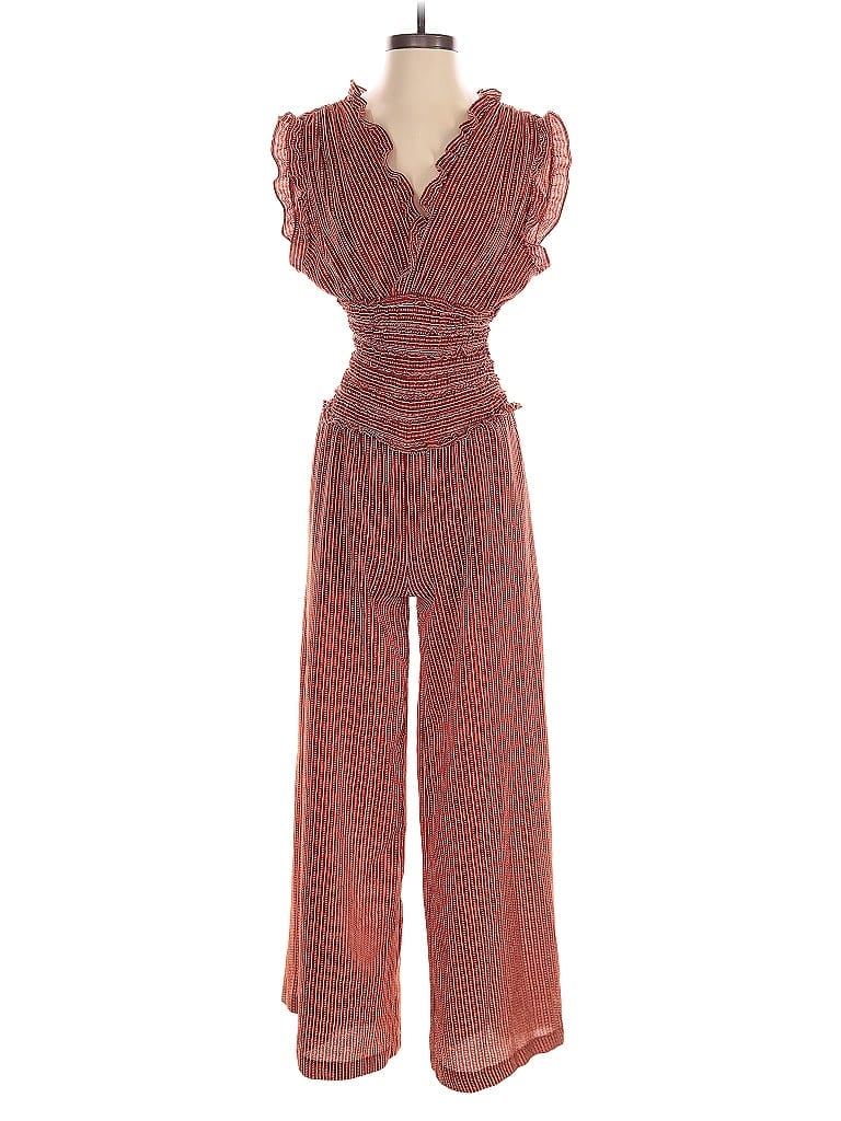 Pre-owned Max Studio Jumpsuit In Brown