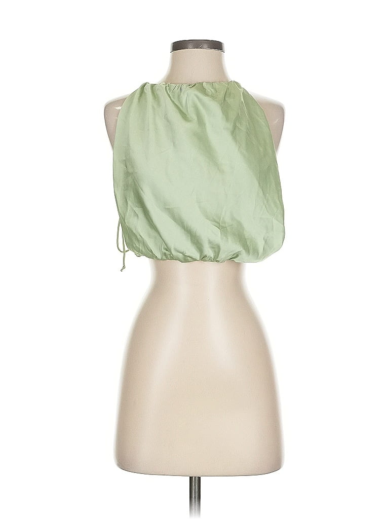 Pre-owned Shein Sleeveless Blouse In Green