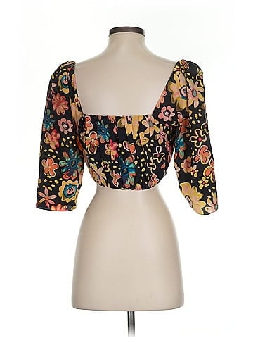 Le Fou by Wilfred 3/4 Sleeve Silk Top (view 2)