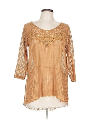H.I.P. Happening in the Present 3/4 Sleeve Blouse (view 1)