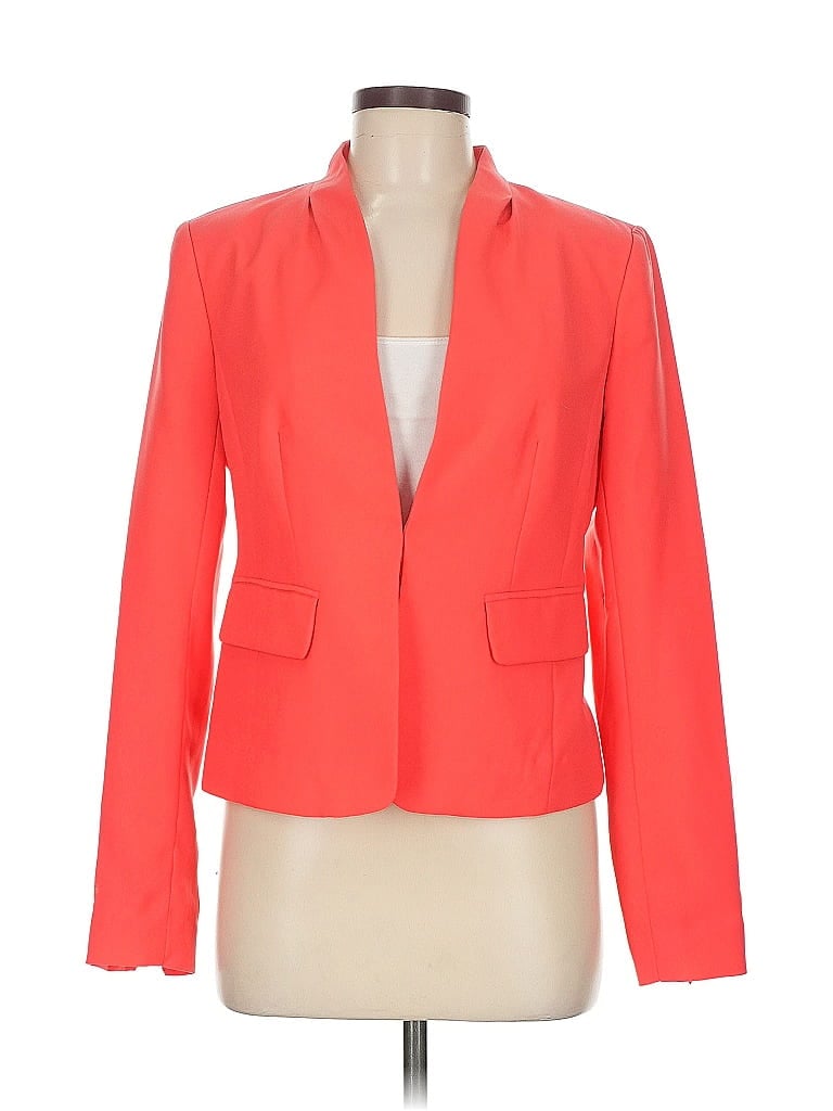 Pre-owned Halogen Blazer Jacket In Orange