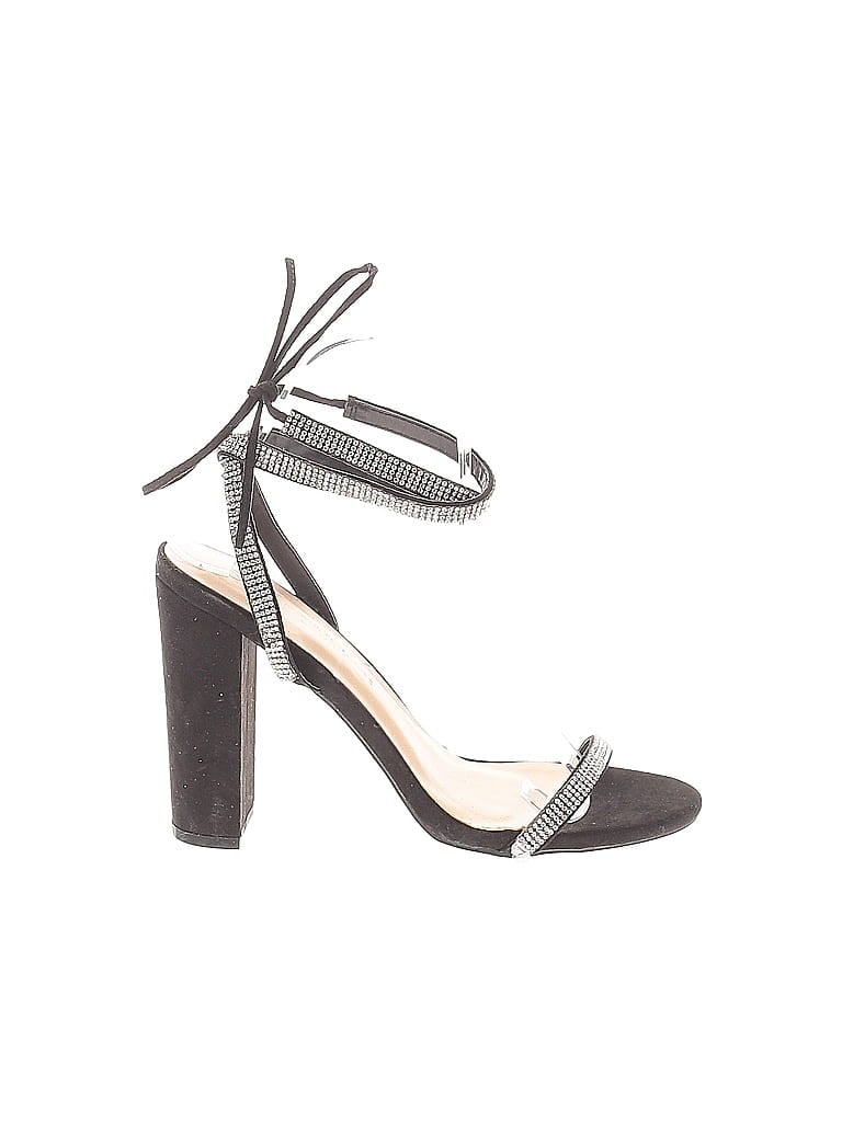 Pre-owned Wild Diva Heels In Black