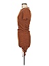 Zara Solid Brown Casual Dress Size M - photo 5