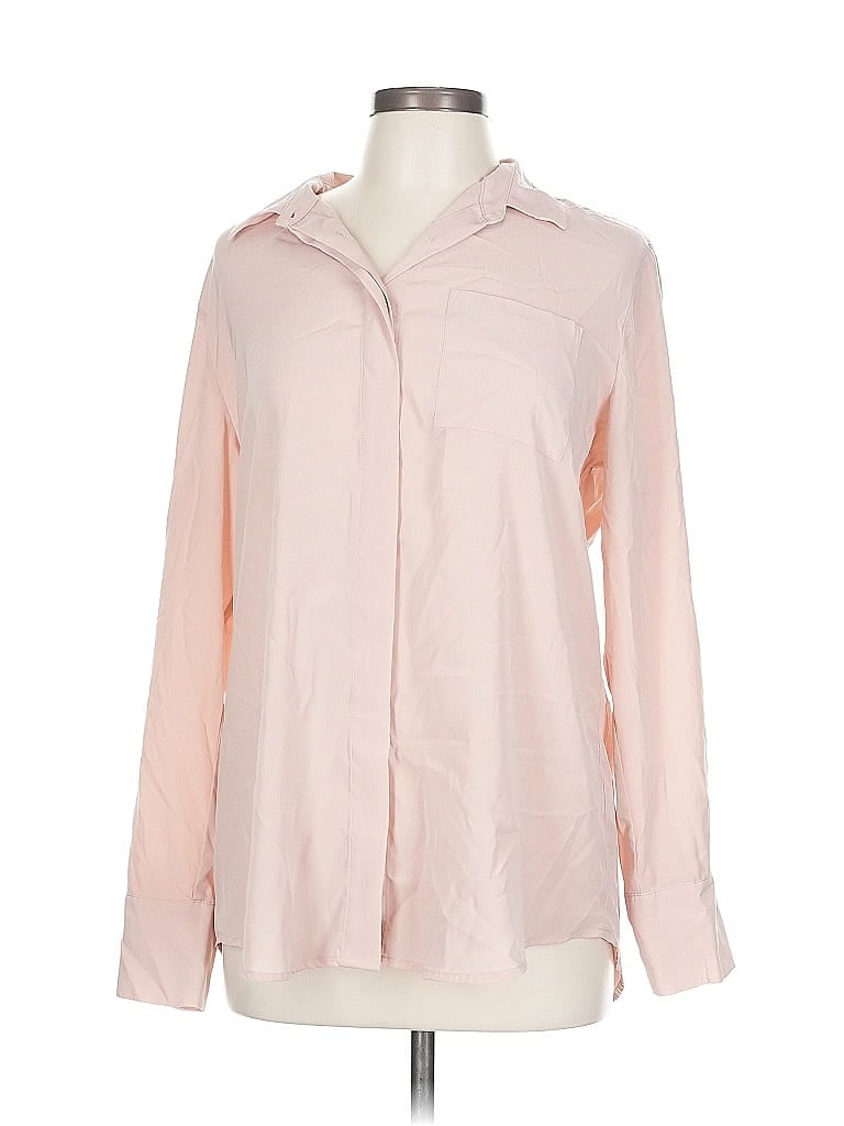 NINE WEST Pre-owned Long Sleeve Blouse In Pink