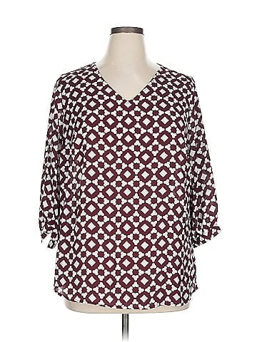 41Hawthorn 3/4 Sleeve Blouse (view 1)