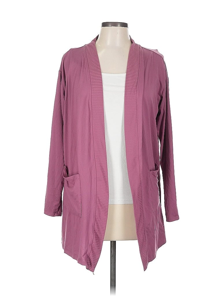 Pre-owned Assorted Brands Cardigan Sweater In Purple
