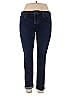 Red Fleece Solid Blue Jeans Size 36 waist - photo 1
