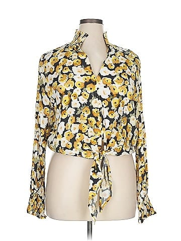 Karen Kane Long Sleeve Blouse (view 1)