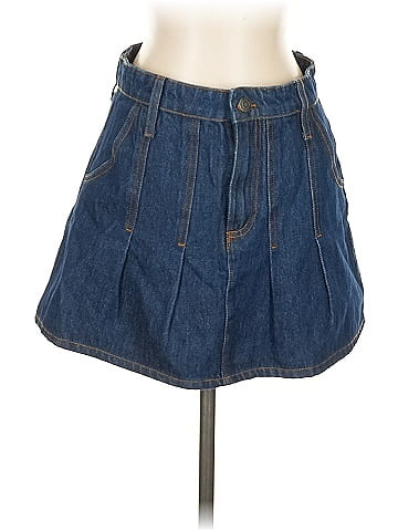 Stradivarius Denim Skirt (view 1)