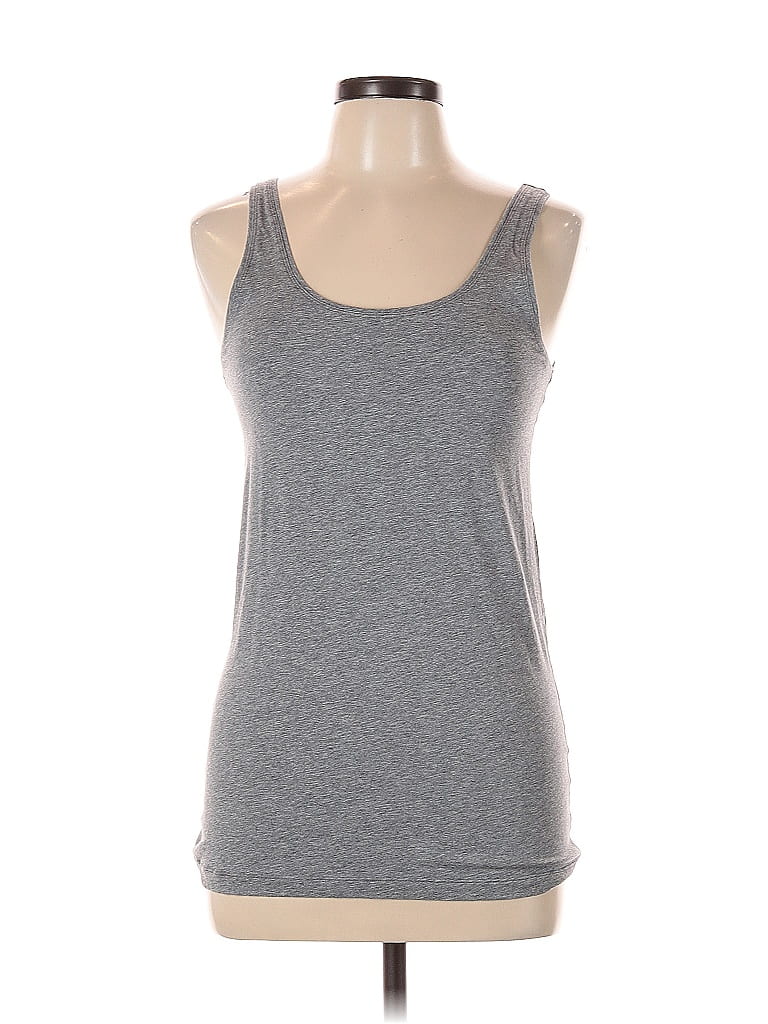Pre-owned Shimera Tank Top Gray Halter Neckline Tops