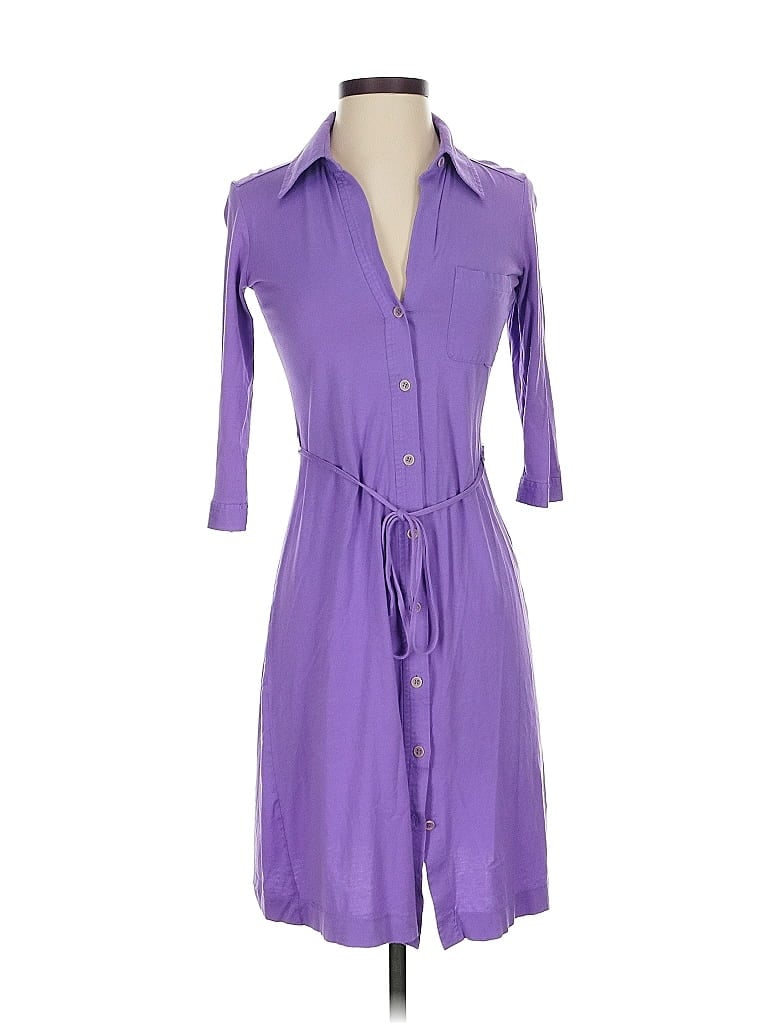 Pre-owned Theory Casual Dress In Purple