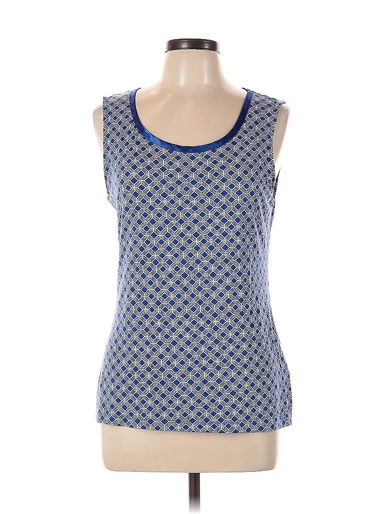 Pre-owned Banana Republic Factory Store Tank Top Blue Square Neckline Tops