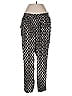 Laundry by Shelli Segal 100% Rayon Print Black Casual Pants Size L - photo 1
