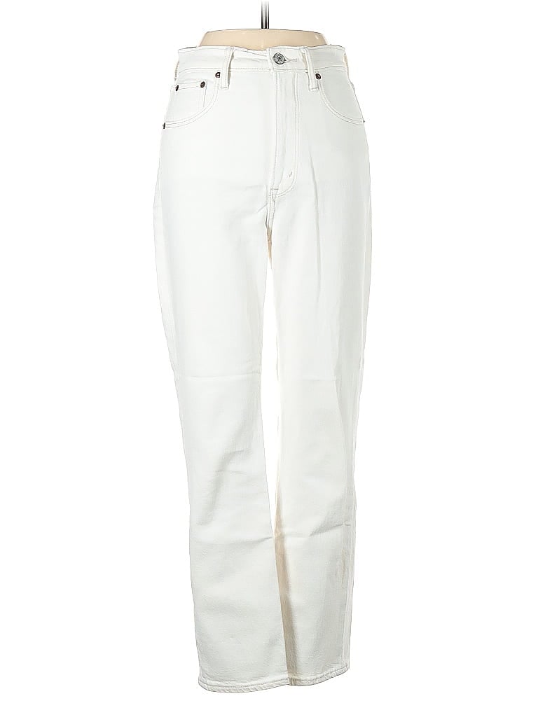 Pre-owned Abercrombie & Fitch Jeans In White