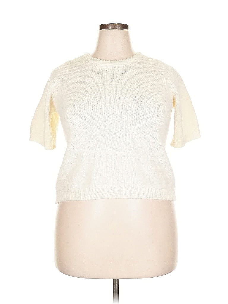 Melrose And Market Pullover Sweater In White