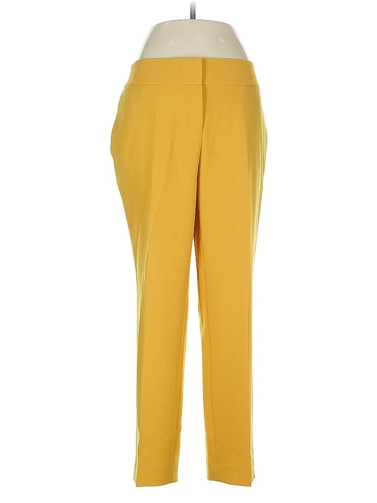 KASPER Pre-owned Casual Pants In Yellow