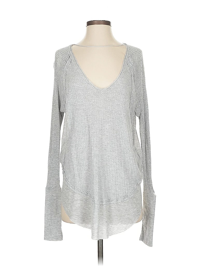 Pre-owned We The Free Long Sleeve T-shirt In Gray