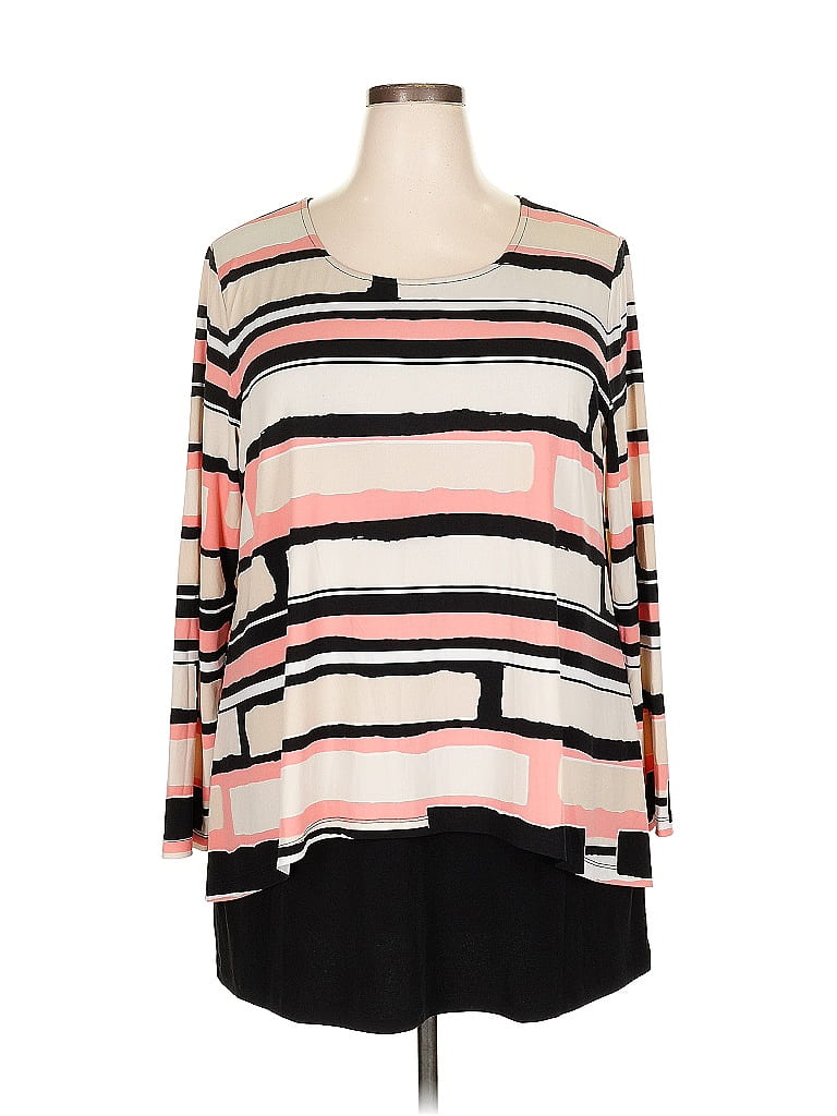 Pre-owned Alfani Long Sleeve Blouse In Pink