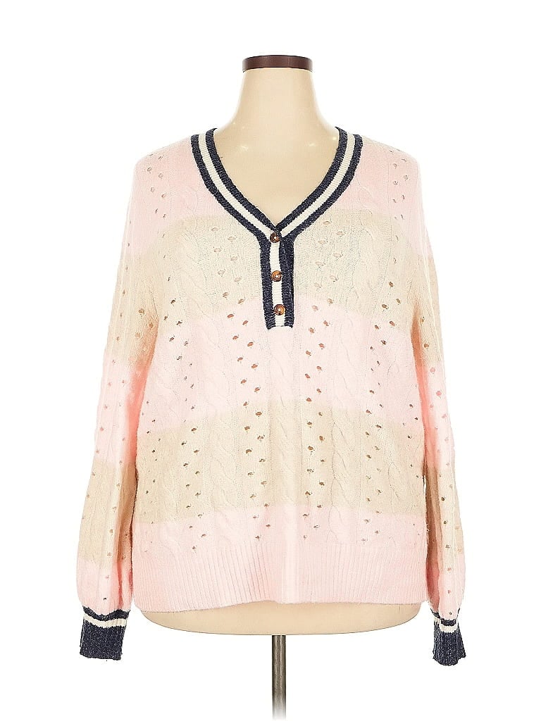 Pre-owned Torrid Pullover Sweater In Pink