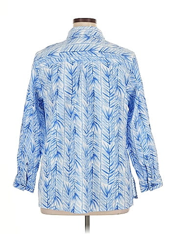 Appleseeds 3/4 Sleeve Button-Down Shirt (view 2)