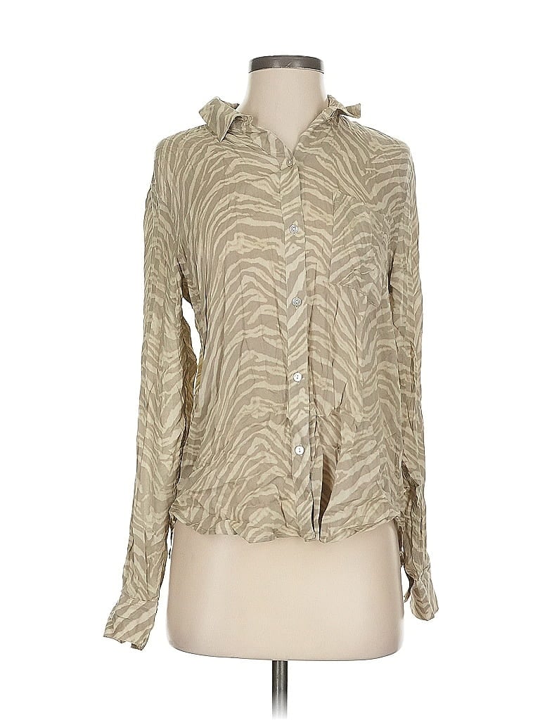 Click to view more detailed imagery on our partner's website Pre-owned Rails Long Sleeve Blouse In Brown