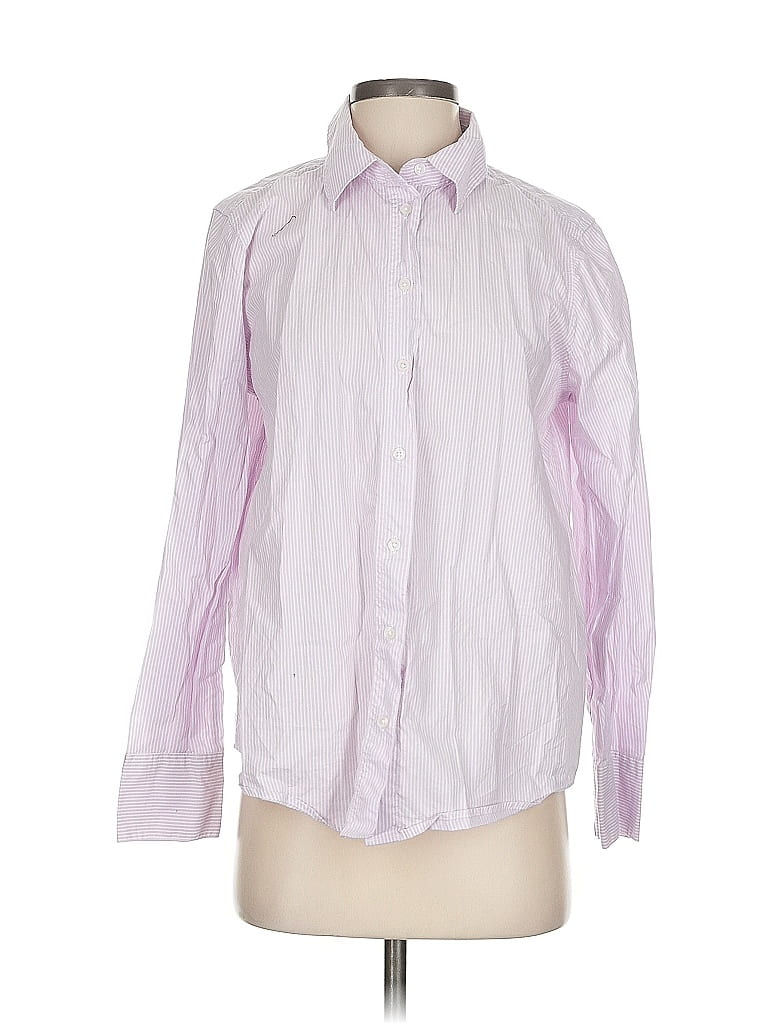 Pre-owned Banana Republic Factory Store Long Sleeve Button Down Shirt In Pink