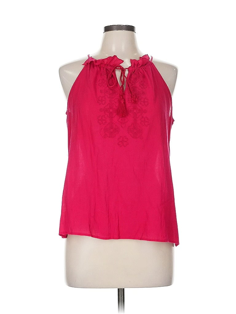 Pre-owned Ann Taylor Loft Outlet Sleeveless Blouse In Pink