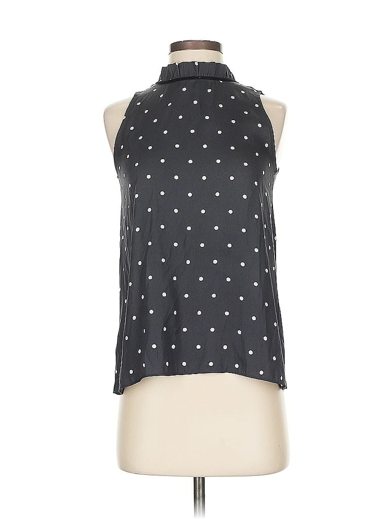 Pre-owned Ann Taylor Loft Sleeveless Blouse In Black