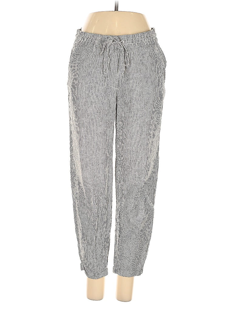 Pre-owned J.crew Factory Store Linen Pants In Gray