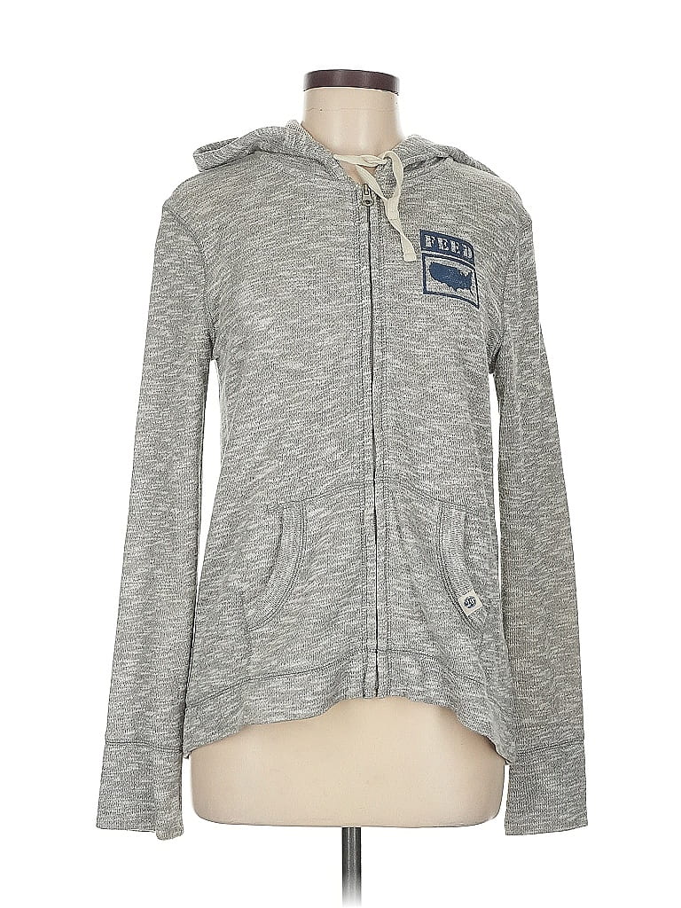 Pre-owned Feed Usa + Target Zip Up Hoodie In Gray