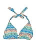 Dorina Print Blue Swimsuit Top Size S - photo 1