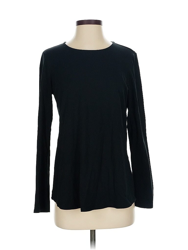 Pre-owned Purejill Long Sleeve T-shirt In Black