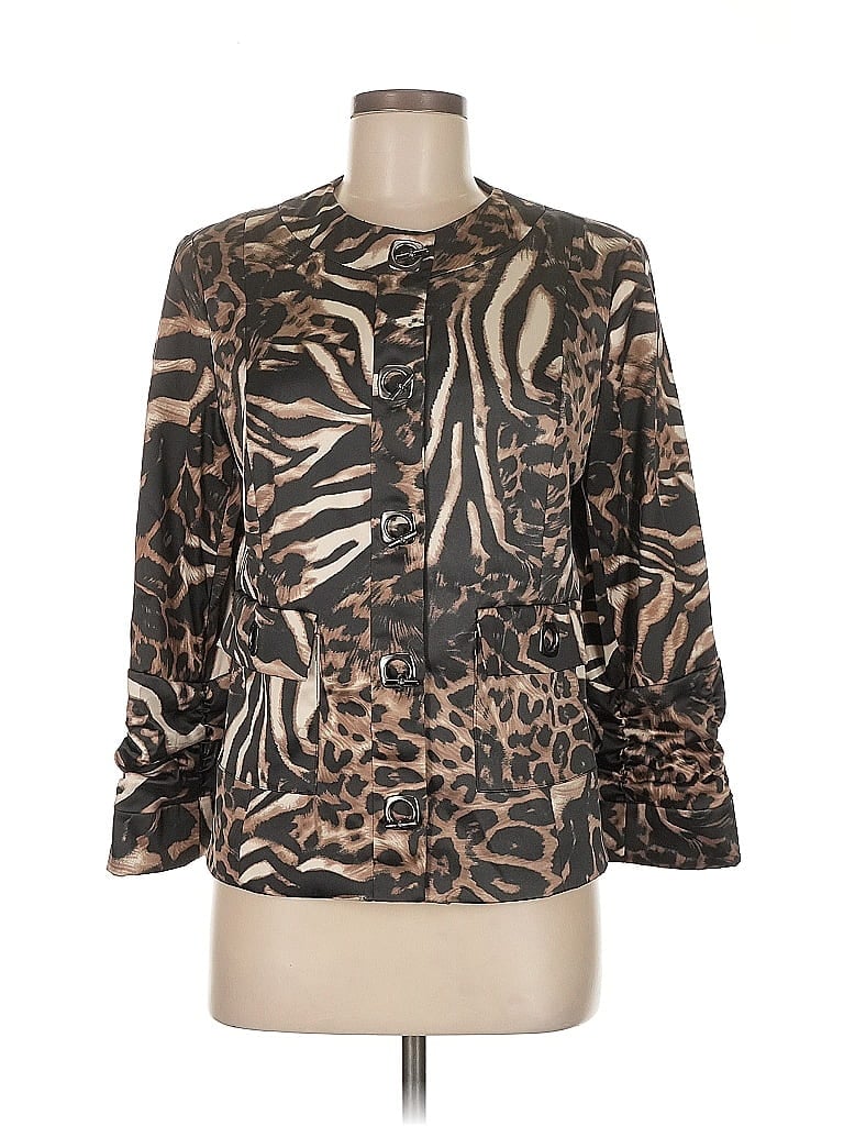 Pre-owned Peck & Peck Blazer Jacket In Black